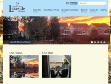 Tablet Screenshot of lakeside-homes.com